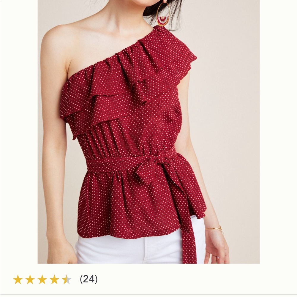 One shoulder shirt from Anthropologie. NWT